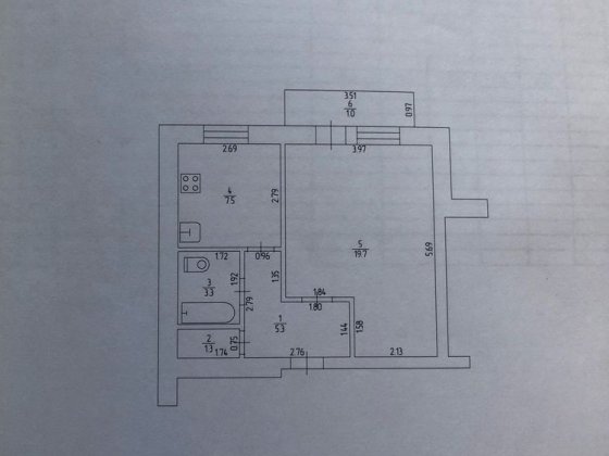 Квартира однокомнатная Никополь