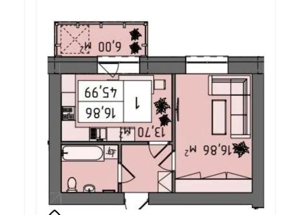 Пропонуємо Вам 1к квартиру ЖК "Стокгольм"! Хмельницкий