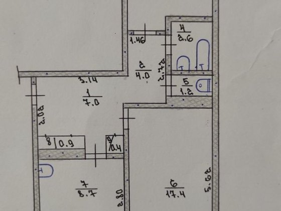 Продам квартиру 2 х комнатную Тернівка
