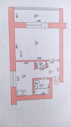 1 кім.квартира смтПопільня - фото 1