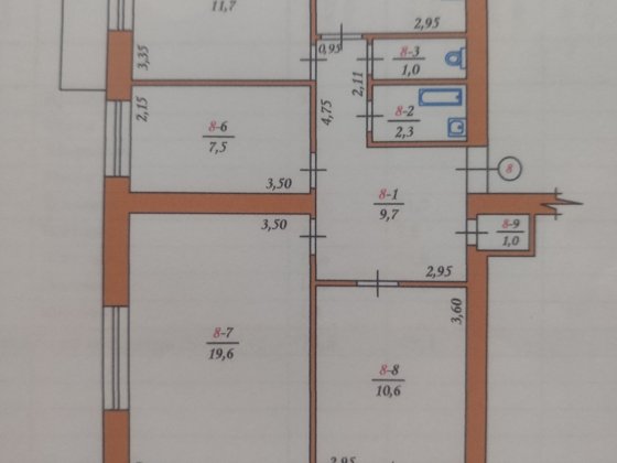 Продається 4-ох кімнатна квартира в с.Чинадієво Чинадійово
