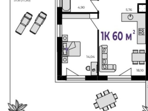 Квартира з власним патіо Волчинец