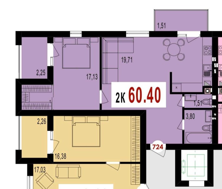 2кім квартира Сирець у ЖК Долішній - фото 1