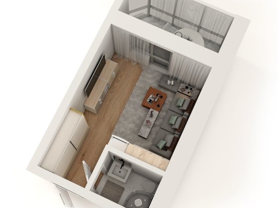 Є-Оселя та Є-Відновлення СМАРТ 24м2 в готовому будинку Белогородка