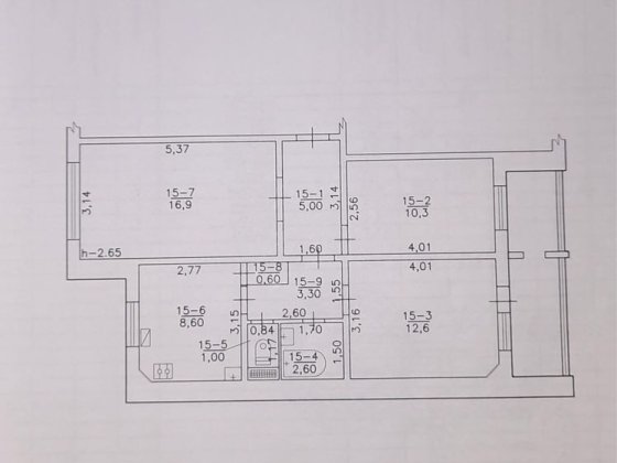 Продаж 3х кімнатної квартири Кагарлык