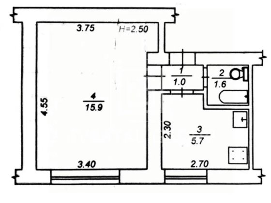 1к квартира під ремонт, Горенка Горенка