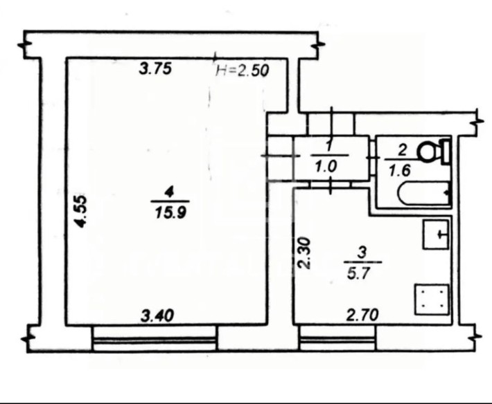 1к квартира під ремонт, Горенка - фото 1
