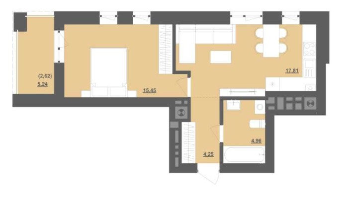 Продаж(Єоселя) 1-кімнатної квартири 45 м2 Пустомити (9км.від Львова) - фото 1
