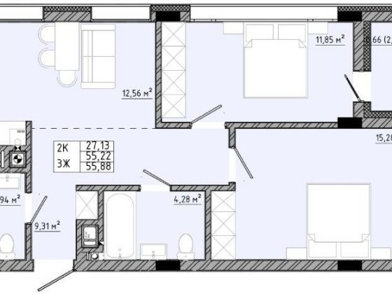 ЖК на Спортивній. Сокільники.  Галжитлобуд. Житло . 2кім Сокольники