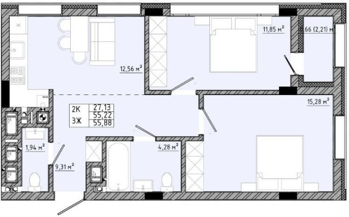 ЖК на Спортивній. Сокільники.  Галжитлобуд. Житло . 2кім - фото 1