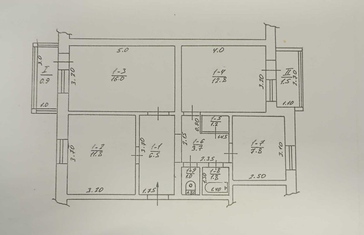 3-кімнатна квартира в центрі селища Арбузинка по вул. Центральна, 99 - фото 1