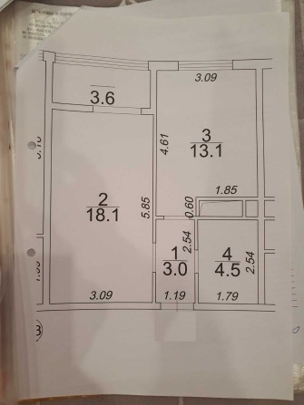 Супер предложение!! 1-комнатная квартира ЖК Кадор 800у.еза метр2 - фото 1