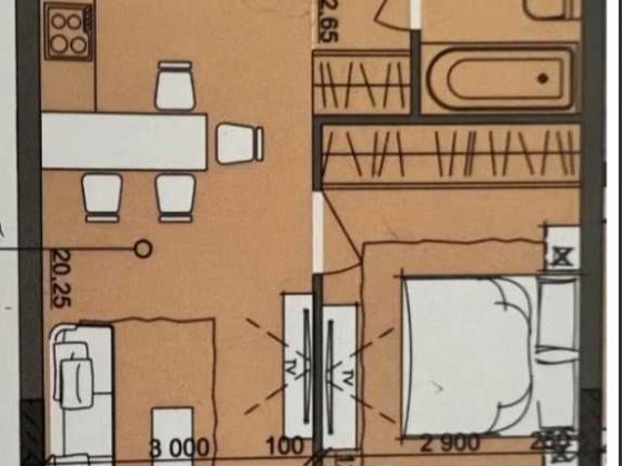 Срочно ! Акварель 10. Бочарова. Низкий этаж. 40 м. Переуступка Крыжановка