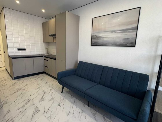 Акварель-2, студия с ремонтом. укомплектованная. Лиманка