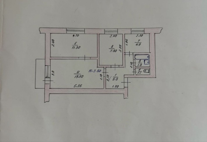 Продам 3 кімнатну квартиру в районі Коротченко - фото 1