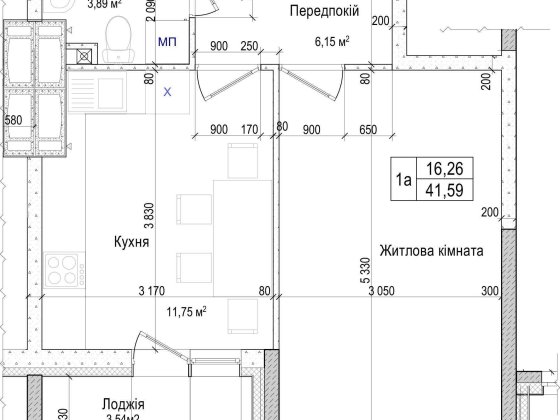 Продається 1-кімн. квартира в центрі Броварів від власника Бровари