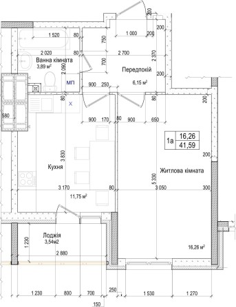 Продається 1-кімн. квартира в центрі Броварів від власника - фото 1