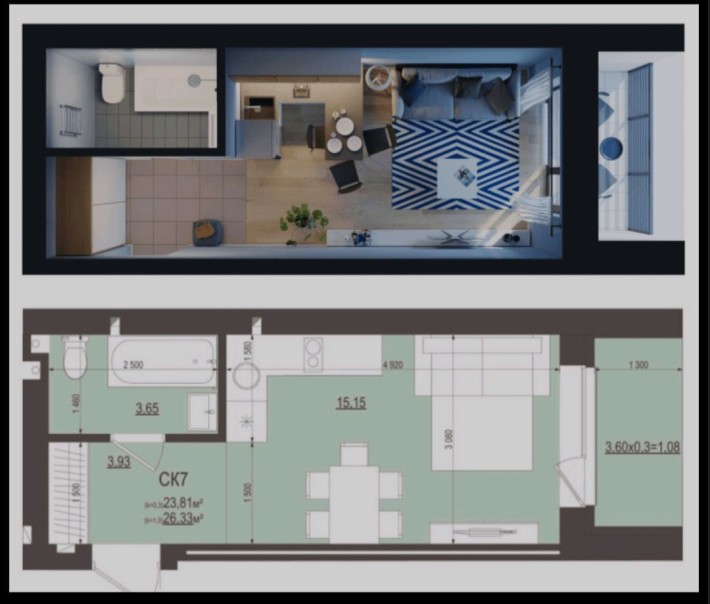 .ДЕШЕВА 1к квартира. ТЕРМІНОВО! Поруч великий парк! ГАЗ! Без комісії - фото 1