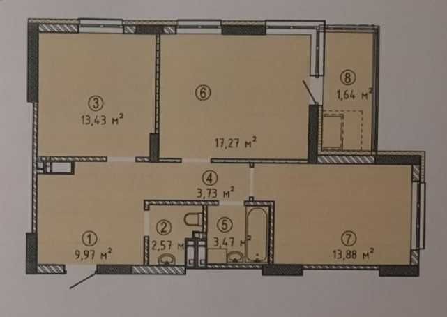 Продаж 2к. Крона Парк-2! - фото 1