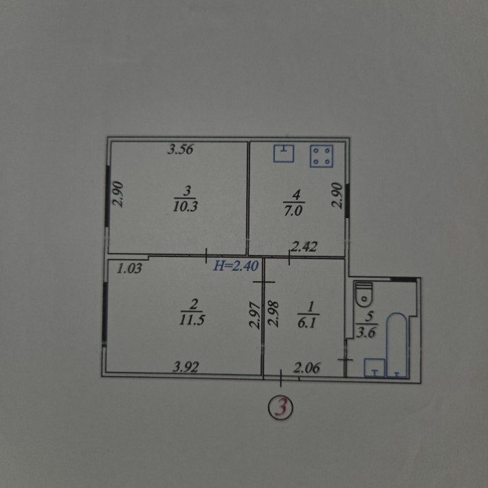2-кімнатна квартира з кладовою та підвалом - фото 1
