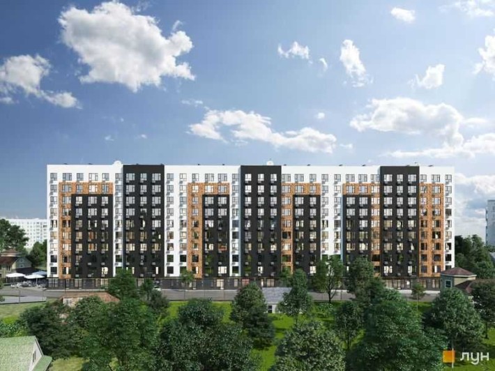 1 к кв 39м2 этаж 7 индивид газ отопление ЖК Графит г. Борисполь - фото 1