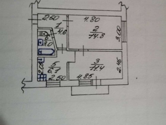2-х кімнатна квартира Бровары