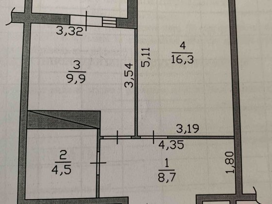 Продаж 1кімн квартири 44м ЖК Олімпійський Бровары