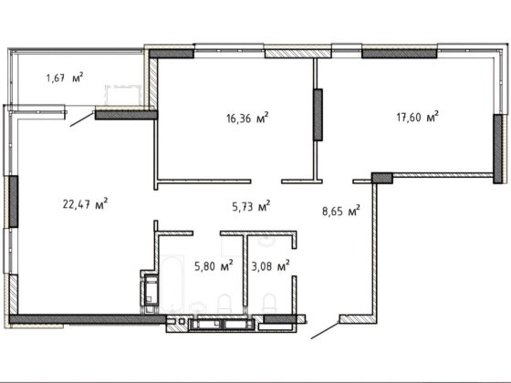 Квартира з ідеальним плануванням Бровары