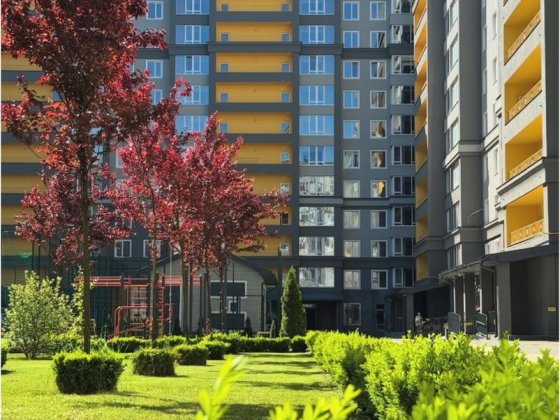 Євро двокімнатна вид на школу Буча