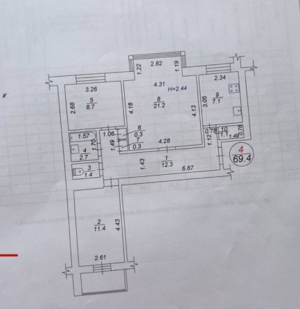 Продаж 3х кімнатної  квартири Вишневе , можливо під бізнес - фото 1
