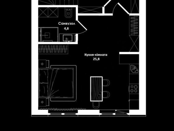 Найдешевша однокімнатна квартира, 20 хв до Броварів. БЕЗ КОМІСІї Бровары