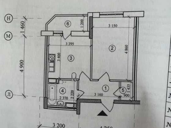 ПРОДАЖ 1кімнатна квартира  Вишневе вул. Вітянська 2в  програмою єОселя Вишневое