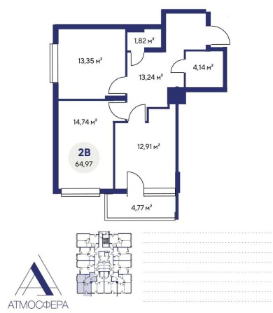 Акція! Квартира від забудовника! В ЖК Атмосфера! - фото 1
