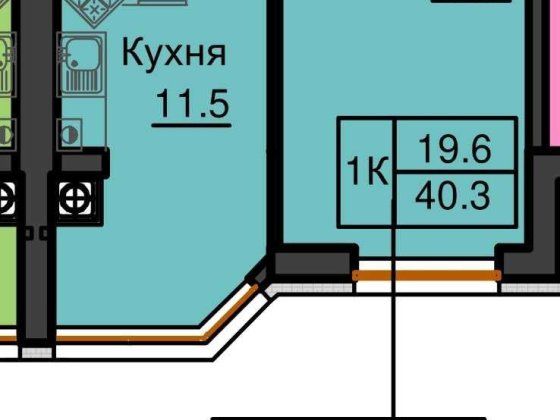 Софія Резіденс, однокімнатна квартира в будівництві Вишневое