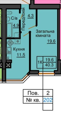 Софія Резіденс, однокімнатна квартира в будівництві - фото 1