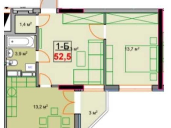 Ідеальна інвестиція 1-кімнатна квартира в новому ЖК ХХХ. Без комісії! Ирпень