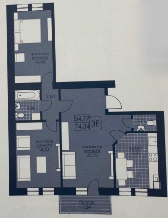 Двокімнатна квартира в топовій локації Бучі! 75 м2, чистове наповнення - фото 1