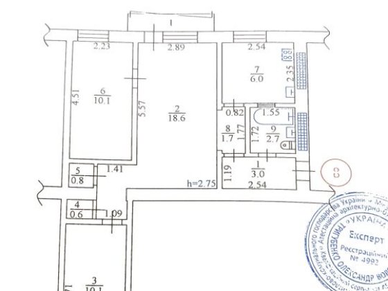 Продам 3-х кімнатну квартиру в центрі міста по вулиці Шевченка Кременчуг