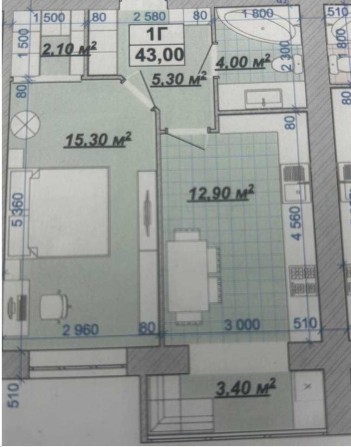 Пропонується до продажу 1-кімнатна квартира в ЖК Княгинин. - фото 1