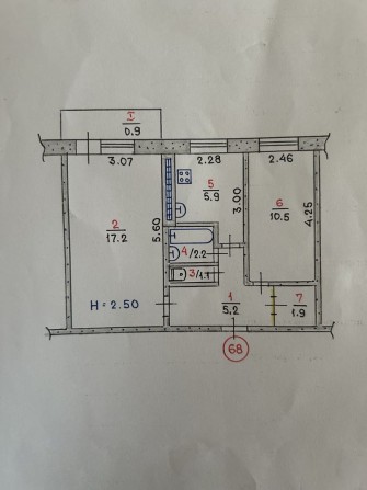 Продаж 2-кімнатної квартири на вул. Космонавтів - фото 1