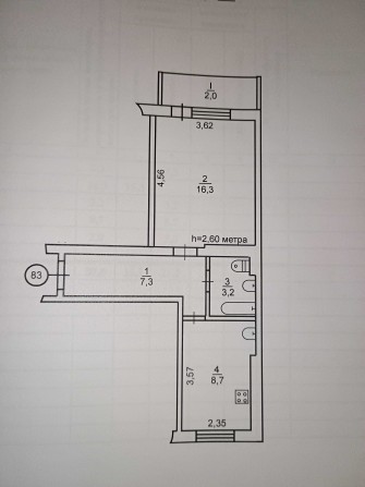 Однокімнатна квартира, Саксаганський район - фото 1