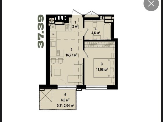 Продаж 1к.квартири ЖК Ютландія 3 Ірпінь