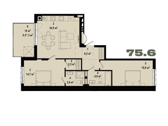 Продаж квартири в ЖК Ютландія Ирпень