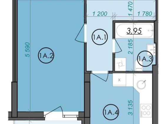 Продаж 1-км.кв з власною терасою у ЖК Panorama по вул.Зоряна, 2 Луцк