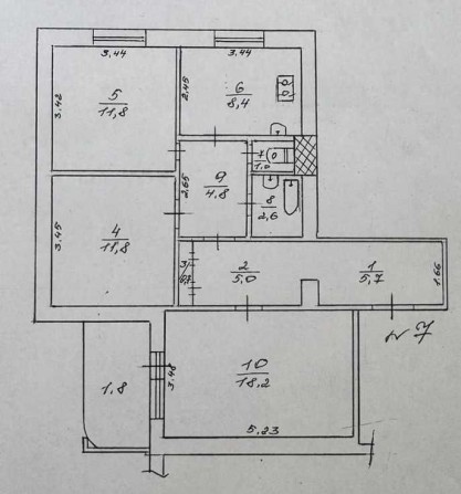 Продам 3-х комнатную квартиру после ремонта - фото 1