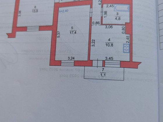 Продається 2 кімн. квартира 61 м2 в р-ні  ЛПЗ. Луцк