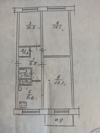 Продам 3 ком.квартиру на Ювілейній - фото 1