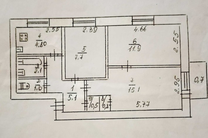 3- кімнатна квартира - фото 1