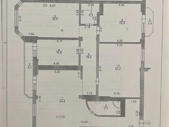 Квартира з інд. опаленням та ремонтом 194,3 м.кв. Луцьк,  Гончара, 3 Луцк