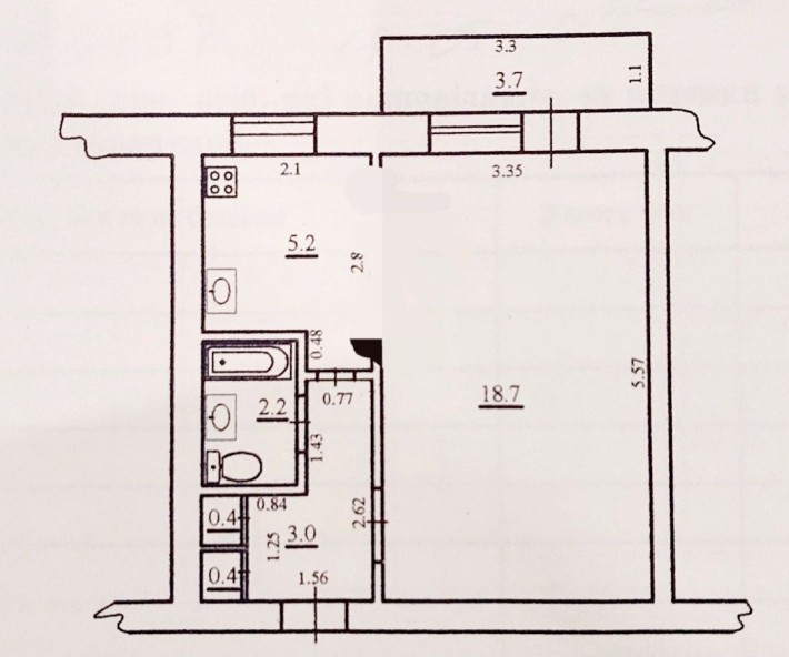 Продаж днокімнатної квартири на першому поверс.і - фото 1